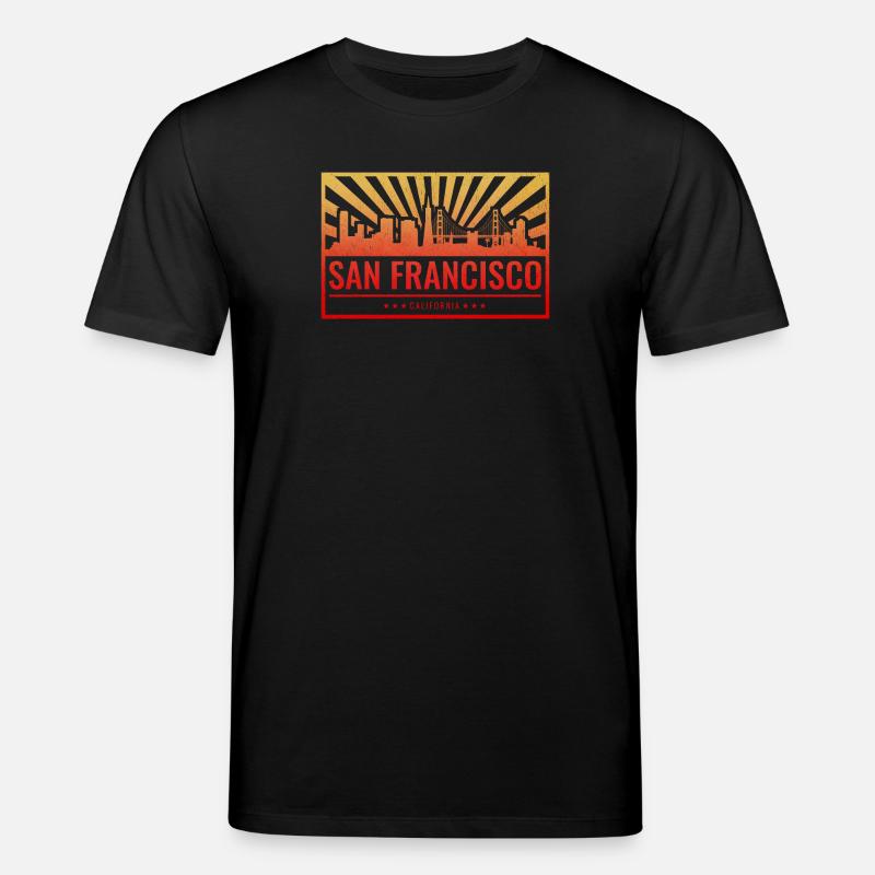 San Francisco Skyline Gradient - Stanley/Stella Unisex Bio-T-Shirt CREATOR  - Schwarz