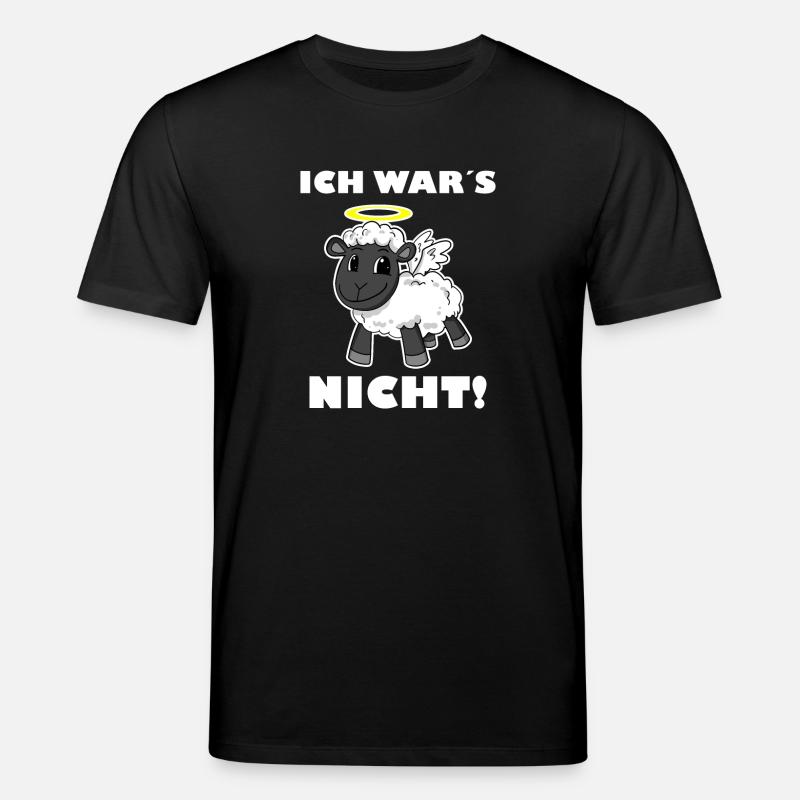 Schaf Engel - ich wars nicht - Stanley/Stella Unisex Bio-T-Shirt CREATOR  - Schwarz