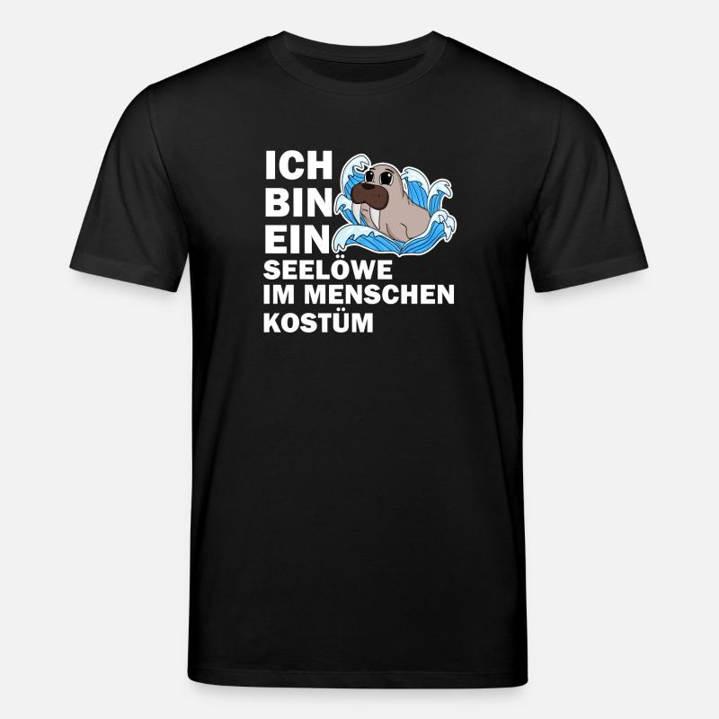 Walross - Stanley/Stella Unisex Bio-T-Shirt CREATOR  - Schwarz