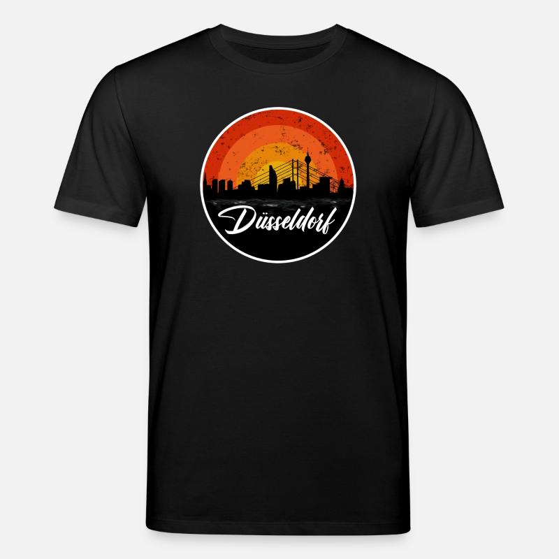 Dusseldorf Skyline II - Stanley/Stella CREATOR Unisex Organic T-Shirt - black