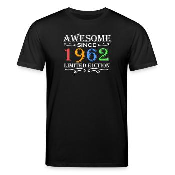 1962 - Jahrgang 1962 - Stanley/Stella Unisex Bio-T-Shirt CREATOR  - Schwarz - Vorne - Alina (178cm) & Michal (187cm)