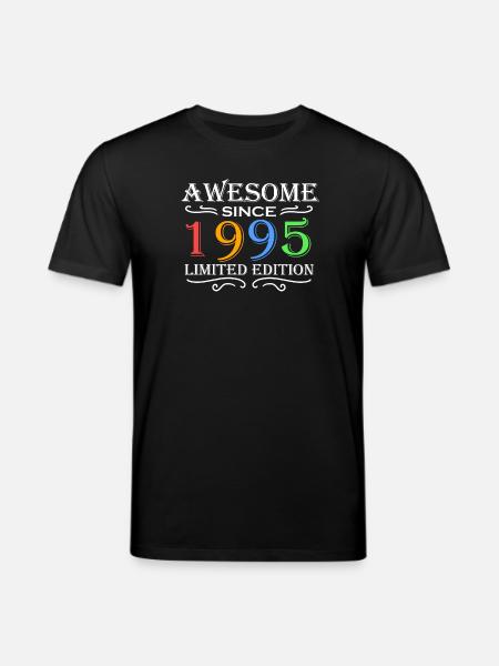1995 - Born 1995 - Stanley/Stella CREATOR Unisex Organic T-Shirt - black