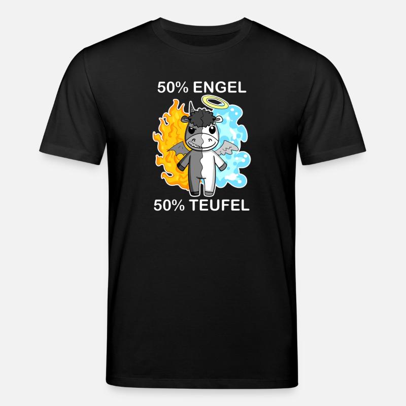 Esel - Engel und Teufel - Stanley/Stella Unisex Bio-T-Shirt CREATOR  - Schwarz