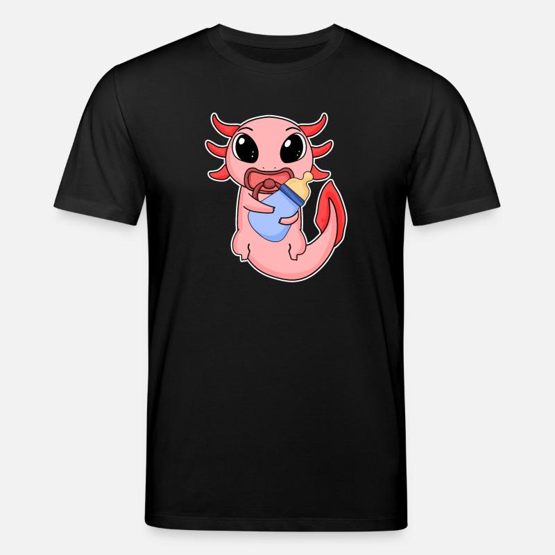 Bébé Axolotl - T-shirt bio CREATOR Stanley/Stella Unisexe - noir