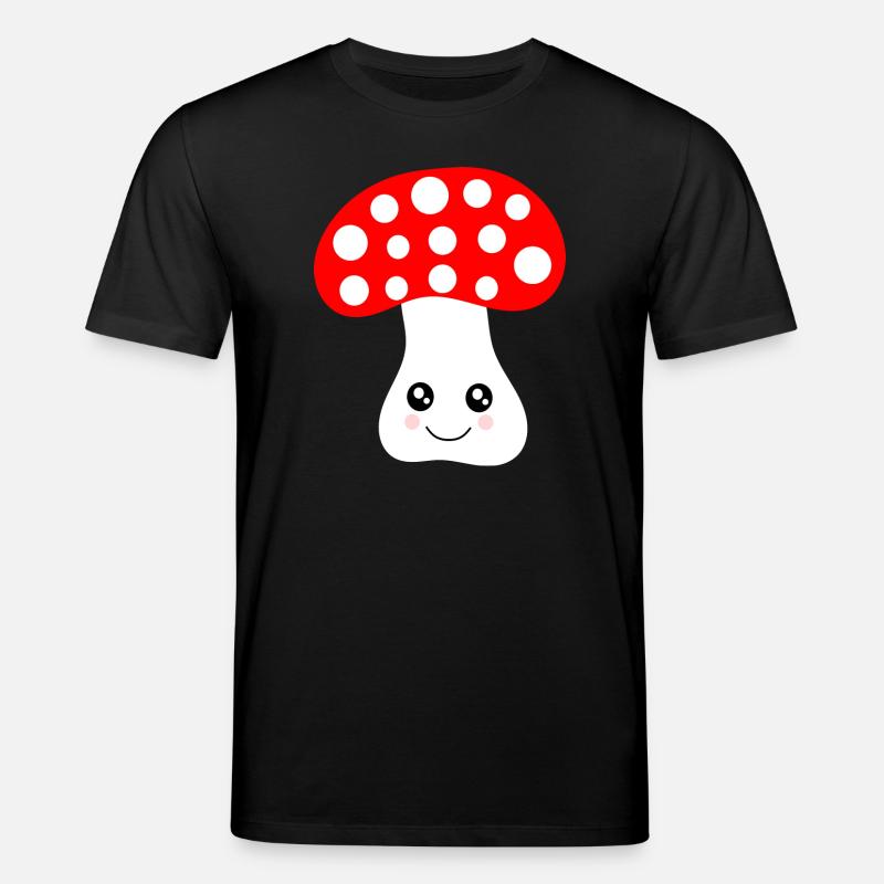 Kawaii, champignon, crapaud - T-shirt bio CREATOR Stanley/Stella Unisexe - noir