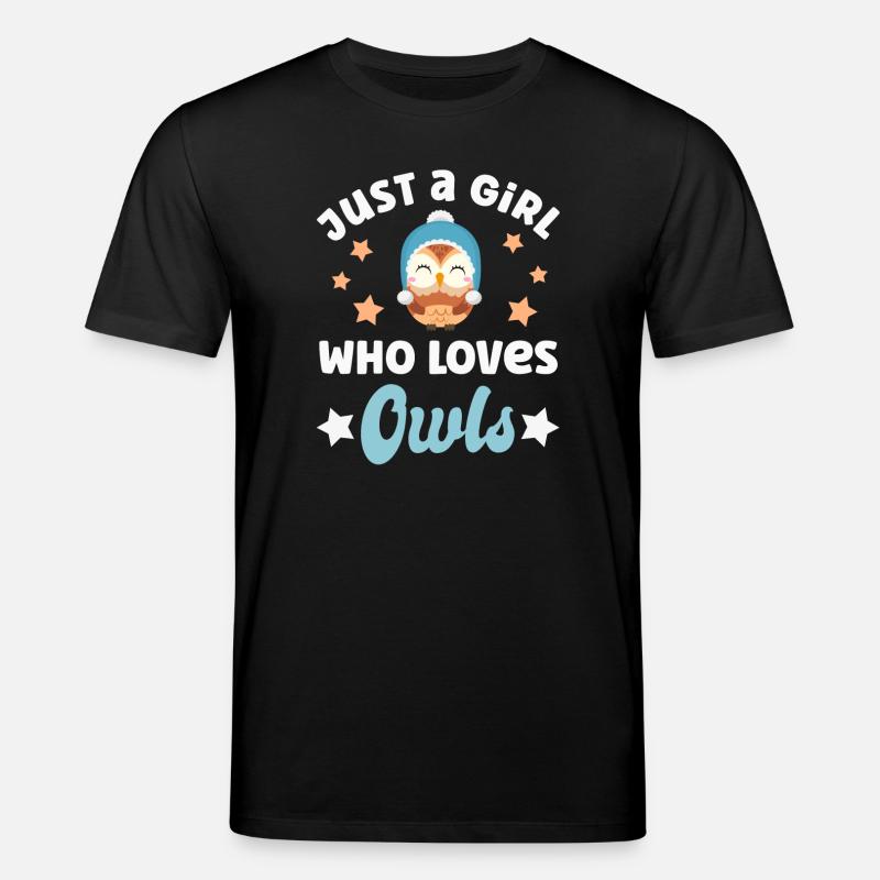 Eule Eulen - Stanley/Stella Unisex Bio-T-Shirt CREATOR - Schwarz