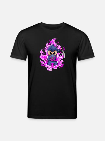 Ninja Mädchen in Rosa - Stanley/Stella Unisex Bio-T-Shirt CREATOR  - Schwarz