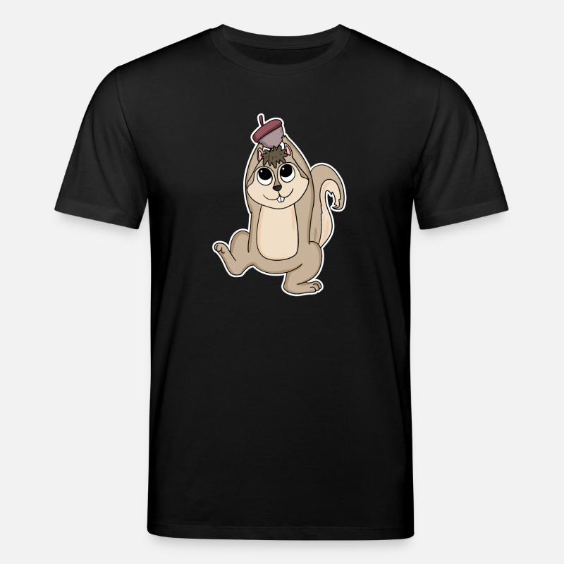 Écureuil - T-shirt bio CREATOR Stanley/Stella Unisexe - noir