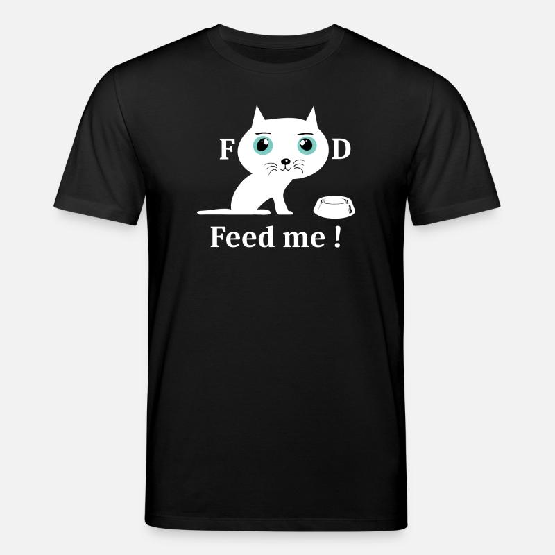 Chat blanc mignon - T-shirt bio CREATOR Stanley/Stella Unisexe - noir