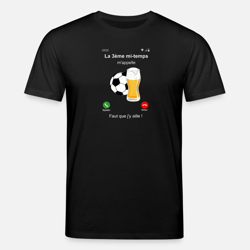 La 3ème mi-temps m'appelle - T-shirt bio CREATOR Stanley/Stella Unisexe - noir