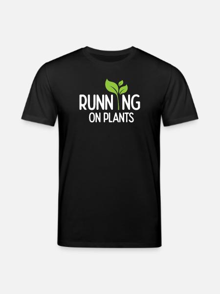 Running On Plants - Stanley/Stella CREATOR Unisex Organic T-Shirt - black