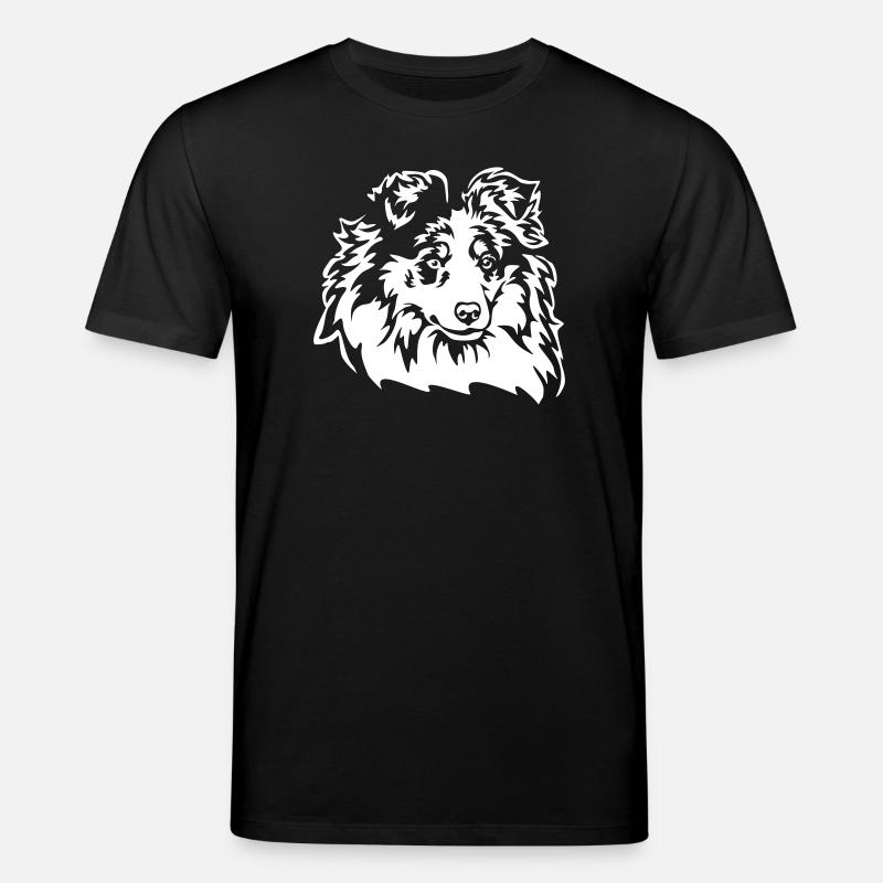 Sheltie Head « Black Edition » - T-shirt bio CREATOR Stanley/Stella Unisexe - noir