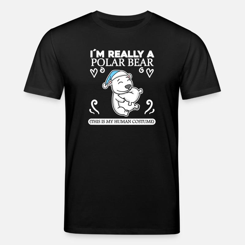 Polar bear - Stanley/Stella CREATOR Unisex Organic T-Shirt - black