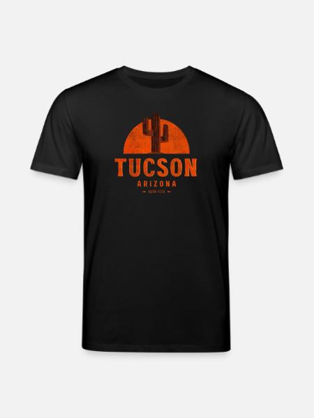 Tucson Sunset Cactus - Stanley/Stella CREATOR Unisex Organic T-Shirt - black