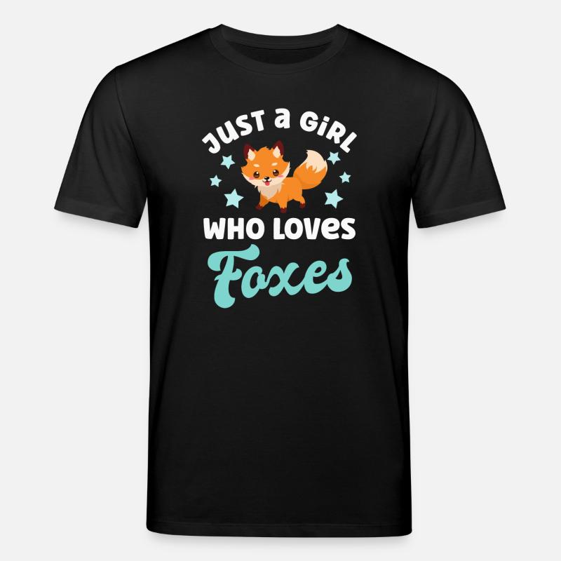 Fox foxes - Stanley/Stella CREATOR Unisex Organic T-Shirt - black
