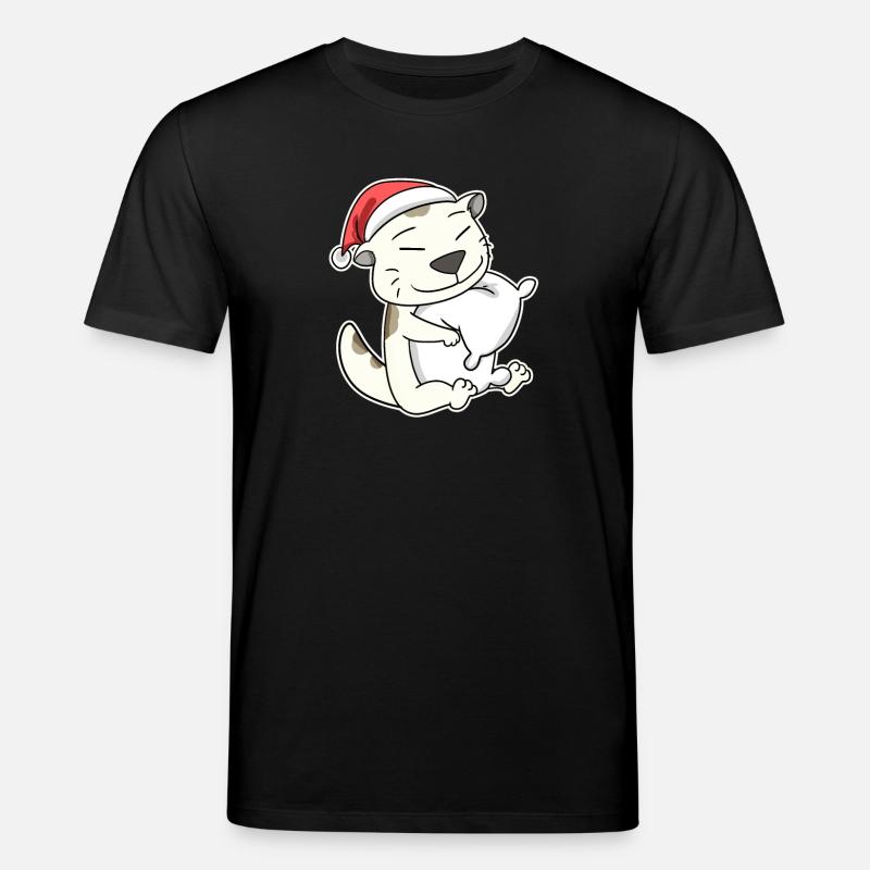 Devon Rex Katze Weihnachten Schlafen Müde - Stanley/Stella Unisex Bio-T-Shirt CREATOR  - Schwarz