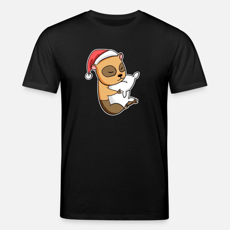 Écureuil sommeil de Noël - T-shirt bio CREATOR Stanley/Stella Unisexe - noir