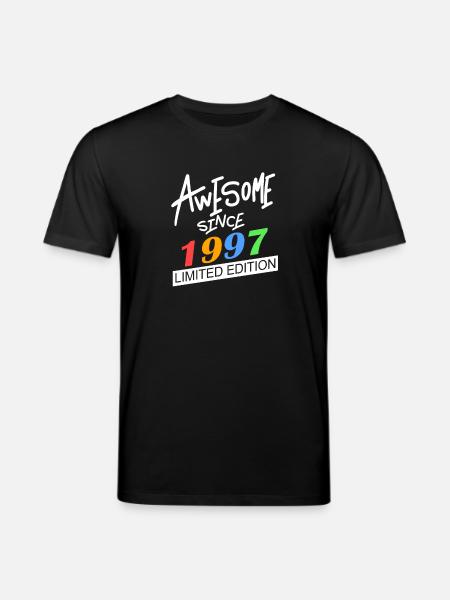 1997 - Born 1997 - Stanley/Stella CREATOR Unisex Organic T-Shirt - black