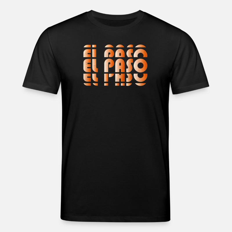 El Paso Gradient Grid - Stanley/Stella CREATOR Unisex Organic T-Shirt - black