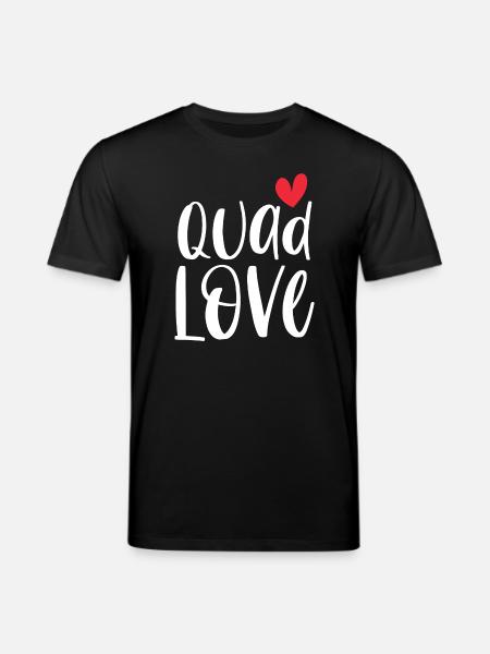 Quad Quadfahrerin Offroad Leidenschaft Geschenk - Stanley/Stella Unisex Bio-T-Shirt CREATOR - Schwarz