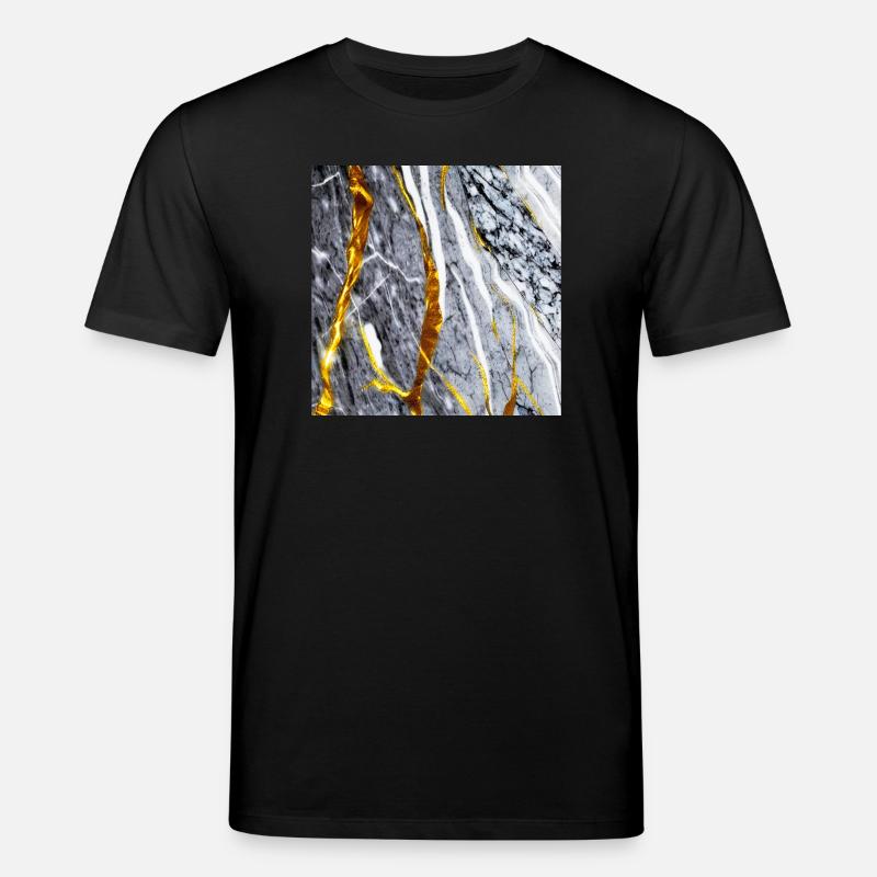 Texture Or Marbre - T-shirt bio CREATOR Stanley/Stella Unisexe - noir