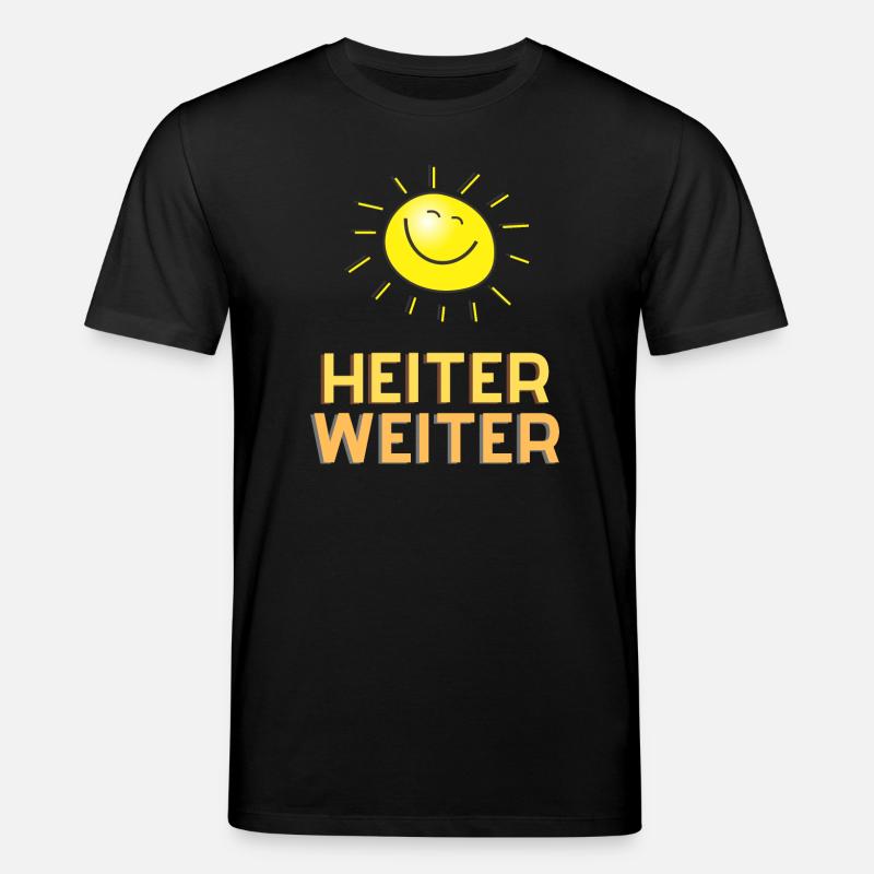 Heiter weiter - Stanley/Stella Unisex Bio-T-Shirt CREATOR  - Schwarz