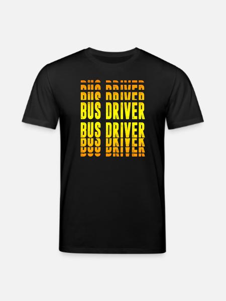 Bus driver design - Stanley/Stella CREATOR Unisex Organic T-Shirt - black