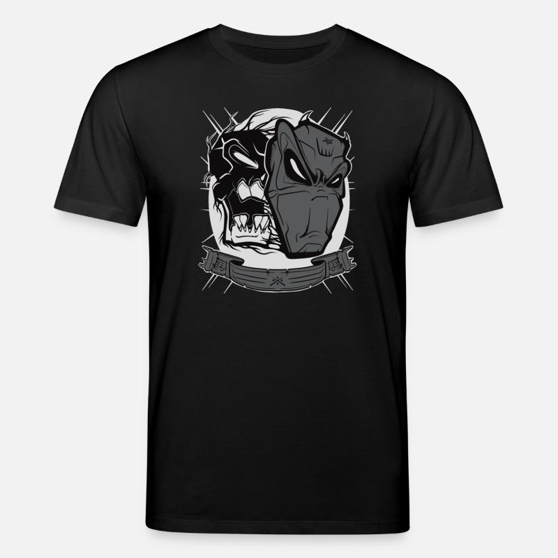 Devil mask - Stanley/Stella CREATOR Unisex Organic T-Shirt - black