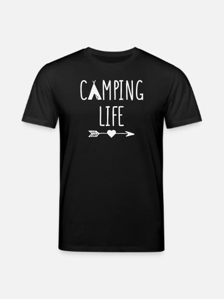 Camping Life - Stanley/Stella CREATOR Unisex Organic T-Shirt - black