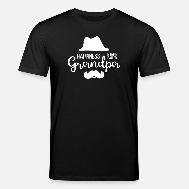 Happines wird Opa genannt - Stanley/Stella Unisex Bio-T-Shirt CREATOR  - Schwarz