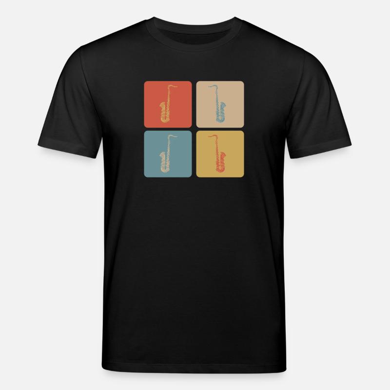 Saxophone Design - Stanley/Stella Unisex Bio-T-Shirt CREATOR  - Schwarz
