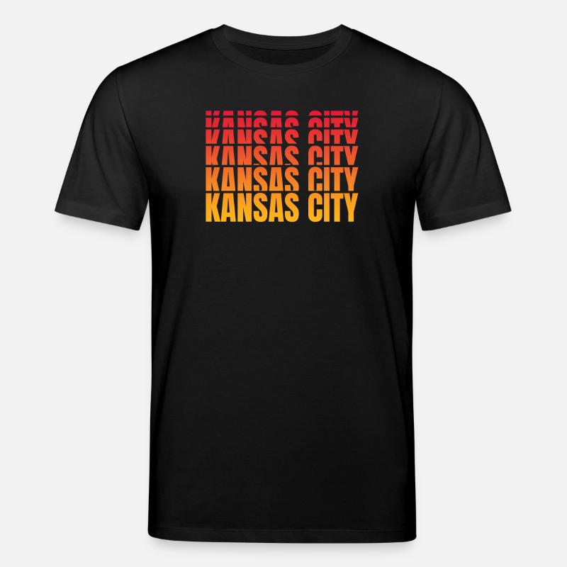 Séquence de gradient de Kansas City - T-shirt bio CREATOR Stanley/Stella Unisexe - noir