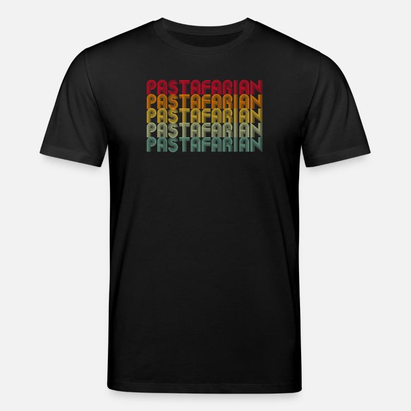 Rainbow Font Stack Pattern - Stanley/Stella CREATOR Unisex Organic T-Shirt - black