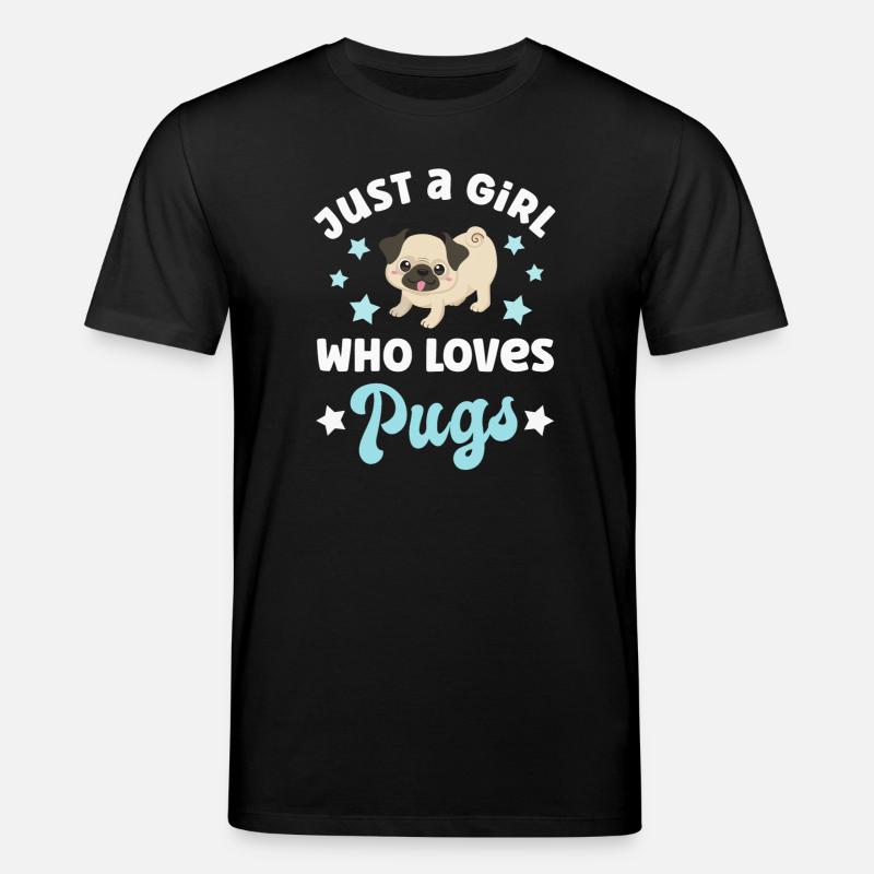 Hund Mops Möpse - Stanley/Stella Unisex Bio-T-Shirt CREATOR - Schwarz