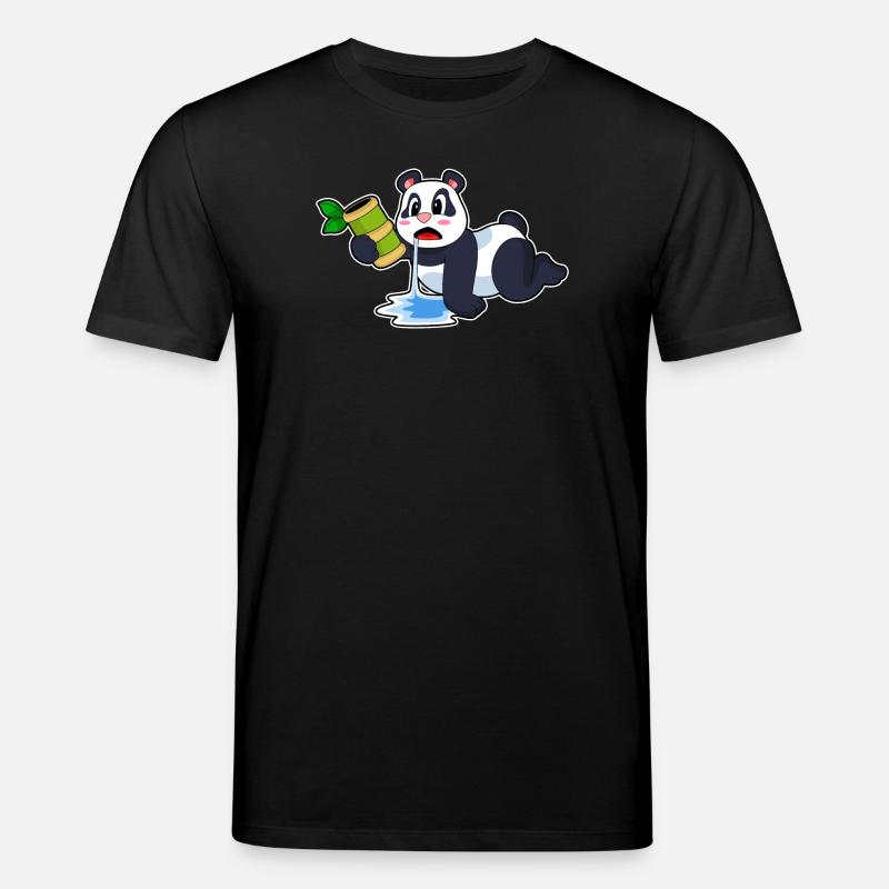 Panda Bambus - Stanley/Stella Unisex Bio-T-Shirt CREATOR - Schwarz