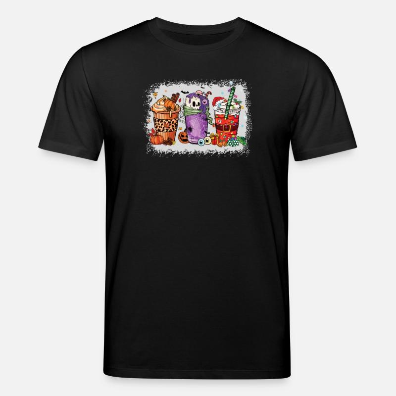 Tasses à café Hallothanksmas blanchies - T-shirt bio CREATOR Stanley/Stella Unisexe - noir