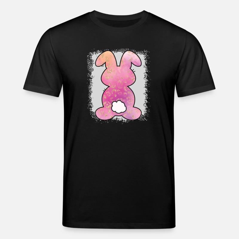 Imprimé léopard lapin blanchi Pâques - T-shirt bio CREATOR Stanley/Stella Unisexe - noir