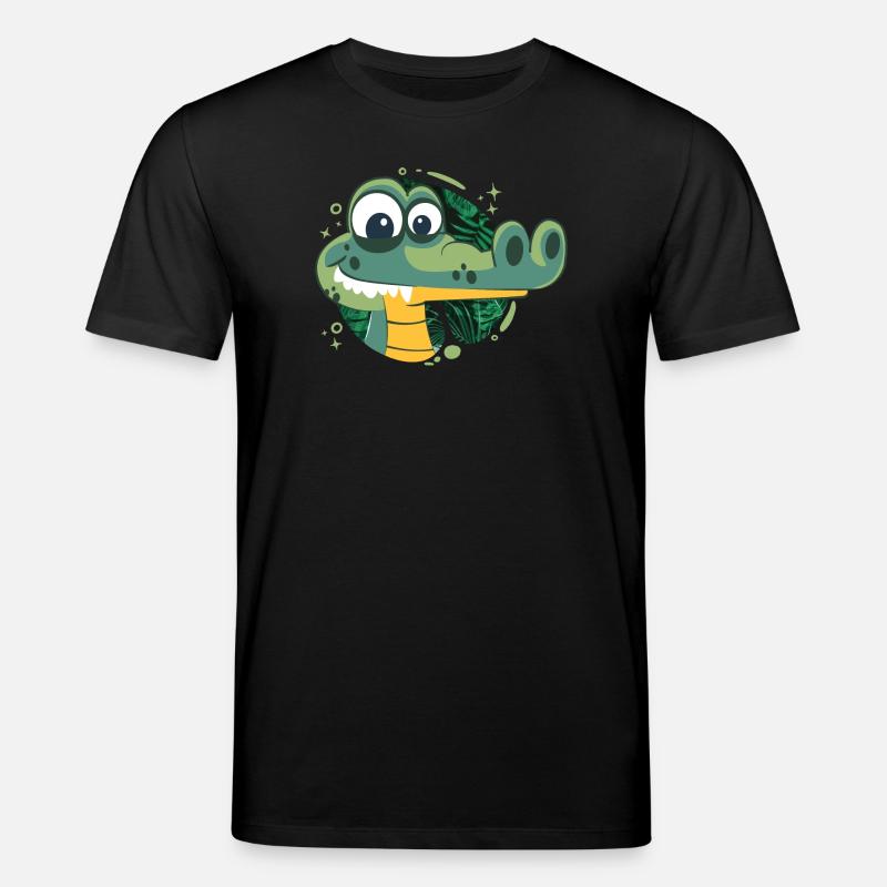 Snappy Birthday Alligator! - Stanley/Stella Unisex Bio-T-Shirt CREATOR  - Schwarz