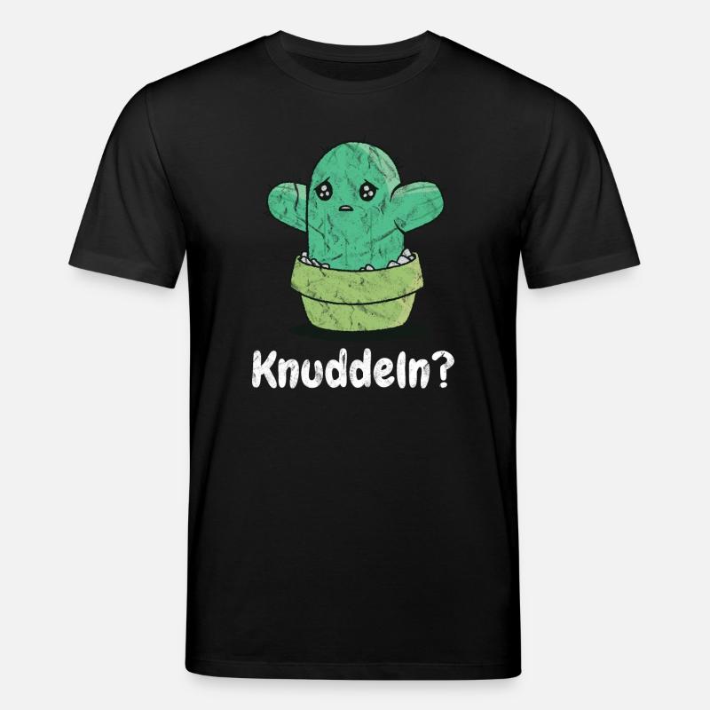 Kaktus Knuddelkumpel - Stanley/Stella Unisex Bio-T-Shirt CREATOR  - Schwarz