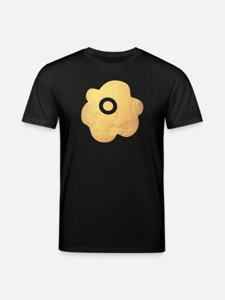 Yoga Blomst Blomst Guld Symbol Blossom Abstrakt Fan - Stanley/Stella CREATOR økologisk unisex-T-shirt - sort