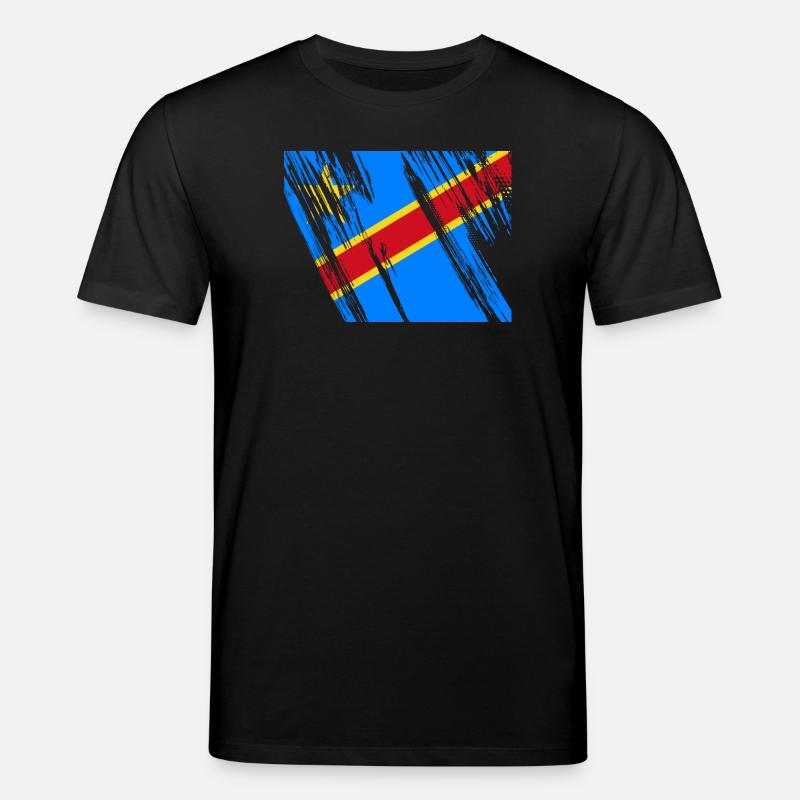 Drapeau du Congo - T-shirt bio CREATOR Stanley/Stella Unisexe - noir
