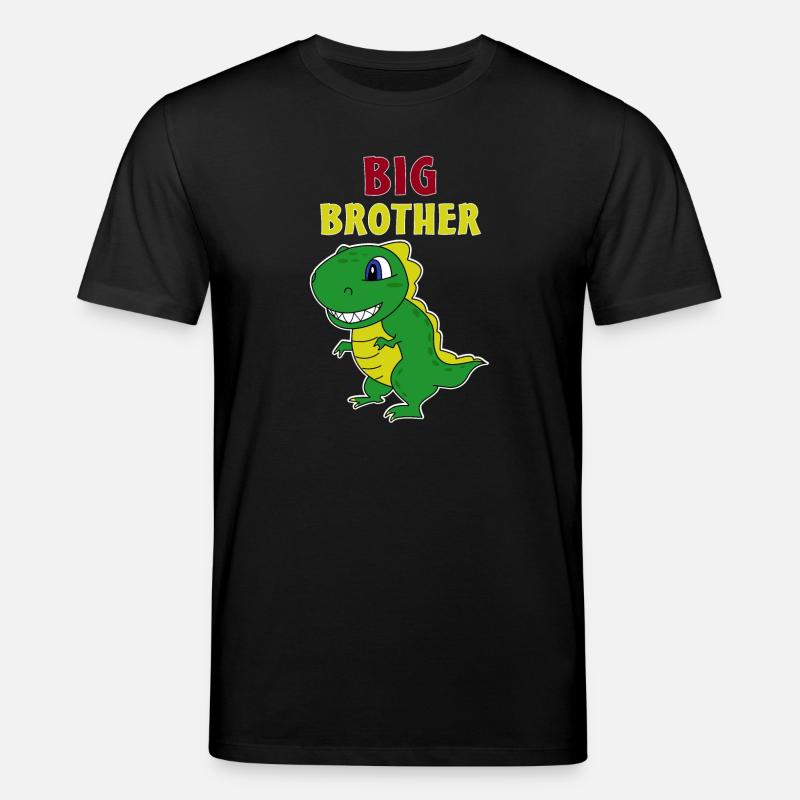 Großer Bruder Dinosaurier - Stanley/Stella Unisex Bio-T-Shirt CREATOR - Schwarz