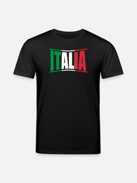 camiseta Italia bandera Italia Italia Italia Italia - Camiseta ecológica unisex CREATOR de Stanley/Stella - negro