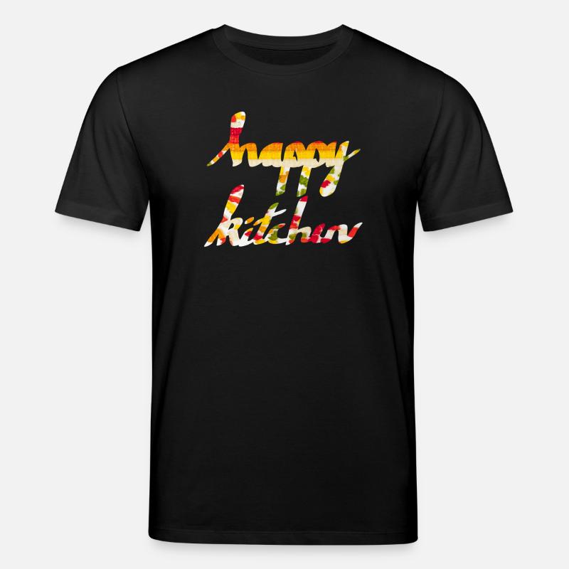 Glückliche Küche - Stanley/Stella Unisex Bio-T-Shirt CREATOR  - Schwarz
