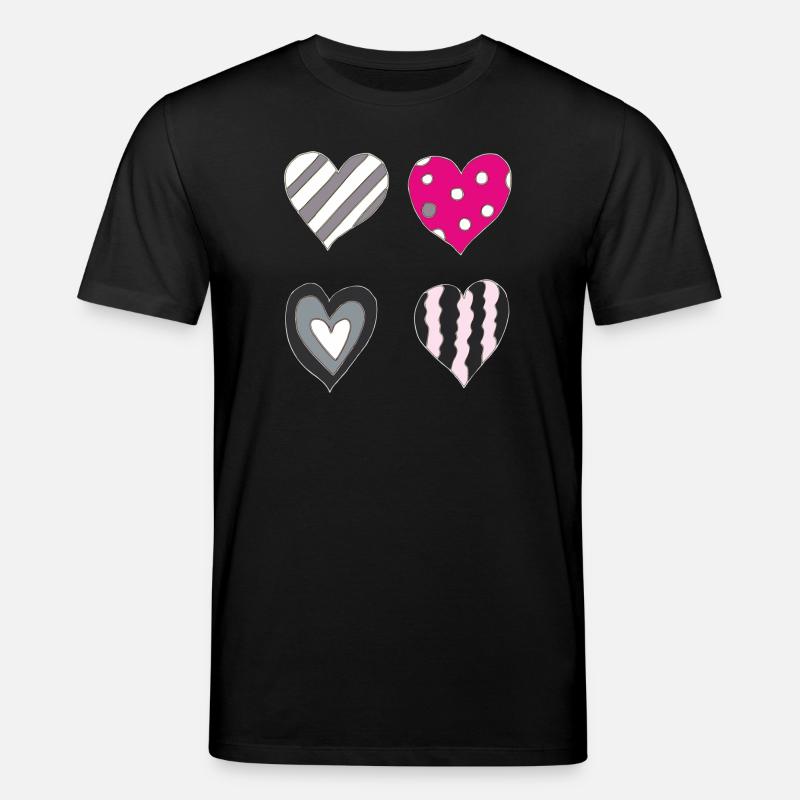 herzen variation - Stanley/Stella Unisex Bio-T-Shirt CREATOR  - Schwarz