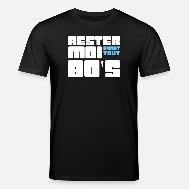 Rester moi avant tout 80's - T-shirt bio CREATOR Stanley/Stella Unisexe - noir