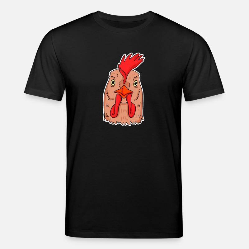 Huhn Kopf - Stanley/Stella Unisex Bio-T-Shirt CREATOR  - Schwarz