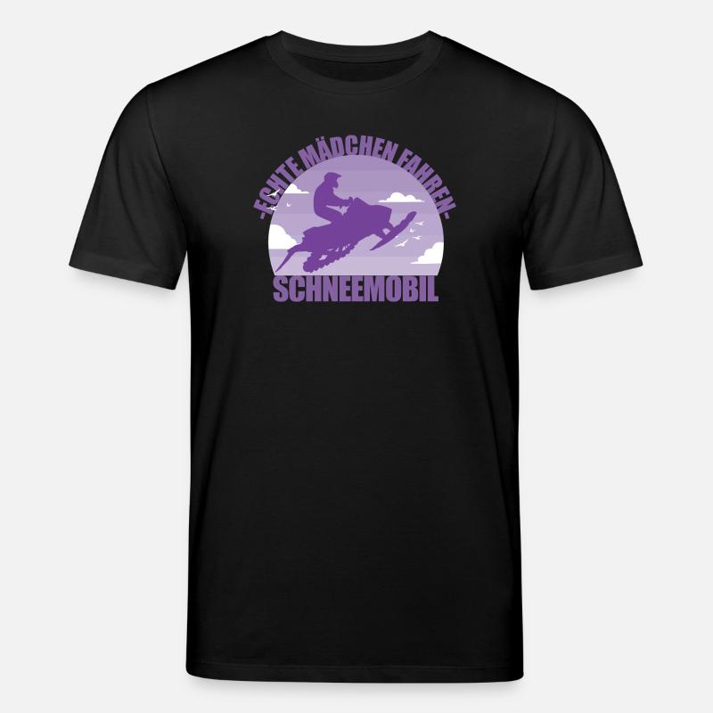 Schneemobil Winter Offroad Mädchen Geschenk - Stanley/Stella Unisex Bio-T-Shirt CREATOR  - Schwarz