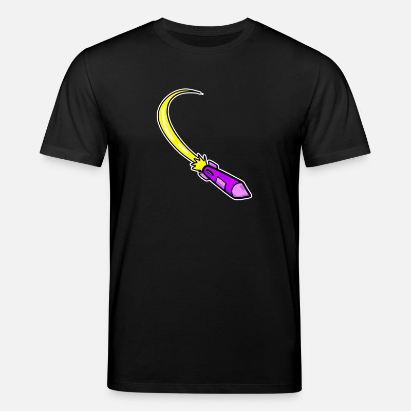 Rocket Purple - Stanley/Stella CREATOR Unisex Organic T-Shirt - black