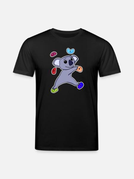 Climbing Koala - Stanley/Stella Unisex Bio-T-Shirt CREATOR  - Schwarz